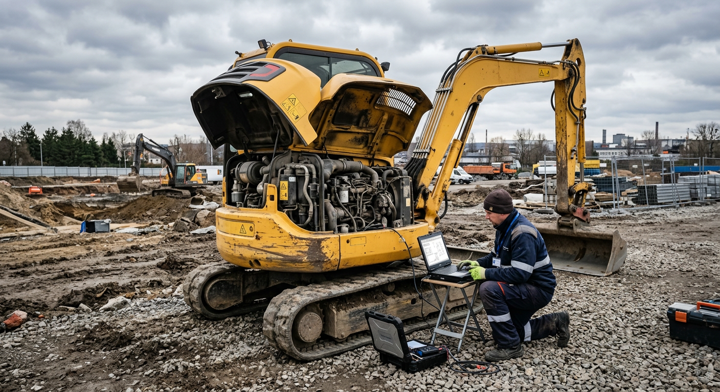 Riparazione ECM Isuzu 4JJ1 per escavatori e macchine agricole — diagnostica, rigenerazione, centraline motori diesel (Slesia + assistenza remota in Europa)