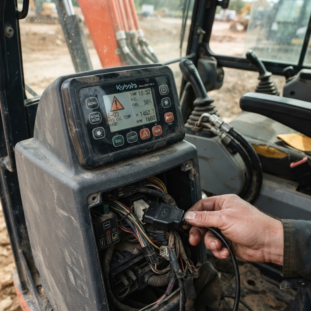 Riparazione Centraline Kubota — ECU Motore, MAIN/VSM, EPOS Pompa Idraulica, Pannello Monitor. Trattori, Scavatori, Caricatori, Generatori